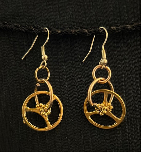 Gears gold metal